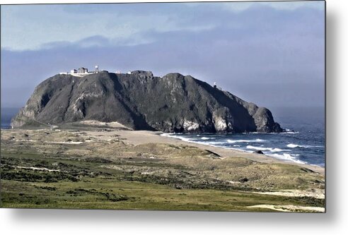 Seascape Metal Print featuring the photograph Point Sur and Lighthouse by Elery Oxford