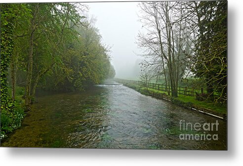 River Anton Metal Print featuring the digital art River Anton by Andrew Middleton
