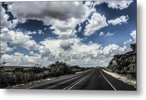 Big Bend Metal Print featuring the photograph Marfa Cloudscape by Rebecca Dru