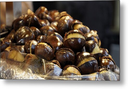 Roasted Metal Print featuring the photograph Roasted Chestnuts by Lilliana Mendez