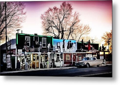 Route 66 Metal Print featuring the digital art Route 66 Store by Frank Lee
