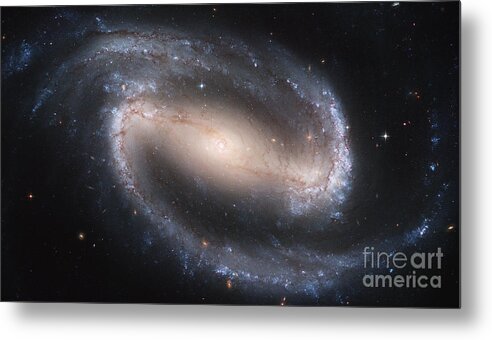 Ngc 1300 Metal Print featuring the photograph Spiral Galaxy Ngc 1300 by Science Source