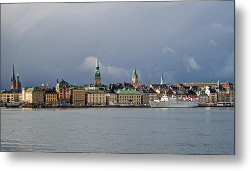 Stockholm Metal Print featuring the photograph Stockholm old town by Torbjorn Swenelius