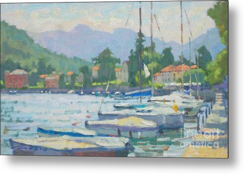 Lenno Metal Print featuring the painting Summer in the Afternoon by Jerry Fresia