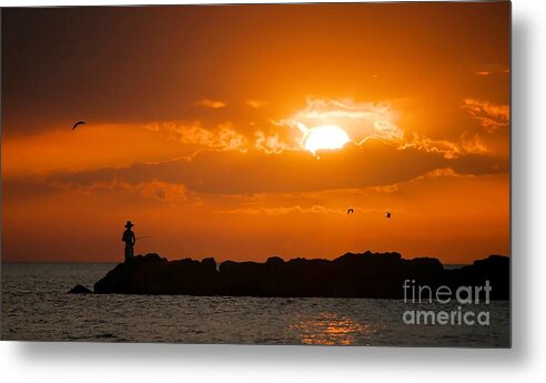 Sunset Metal Print featuring the photograph Sunset Serenity by Angela Murray
