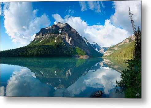 Lakes Metal Print featuring the photograph Temple Mountain by Darren Bradley