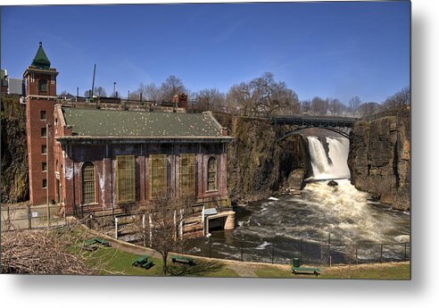 Paterson Falls Metal Print featuring the photograph The Great Falls in Paterson by Anthony Sacco