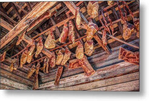 Alternatively Metal Print featuring the photograph The Smokehouse by Traveler's Pics