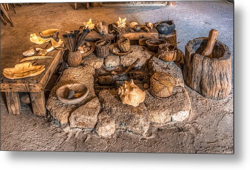 America Metal Print featuring the photograph Timucuan Fire Pit by Traveler's Pics