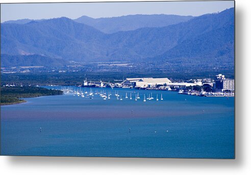 Trinity Inlet Metal Print featuring the photograph Trinity inlet from the air by Debbie Cundy