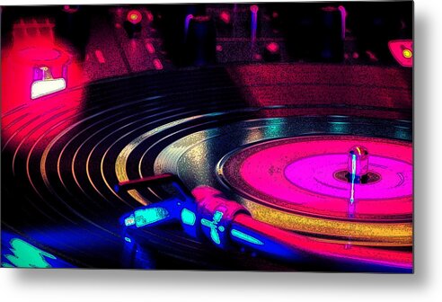 Turntable Metal Print featuring the digital art Turn Turn Turn by Marvin Blaine