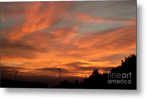 Sunset Photography Metal Print featuring the photograph Urban Skyline by Kenneth Clarke