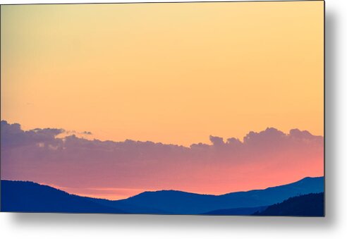 Sunset. Sunrise Metal Print featuring the photograph Vail Sunset by Linda Bailey