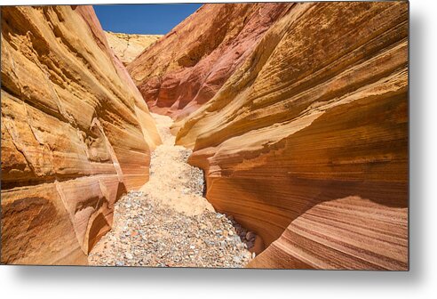 Valley Of Fire Metal Print featuring the photograph Valley Of Fire Canyon by Pierre Leclerc Photography