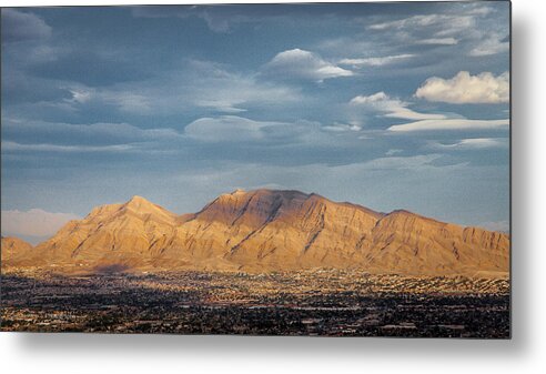 Mountain Metal Print featuring the photograph Vegas Mountains by Ross Henton