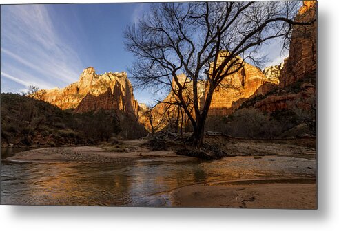 Zion Metal Print featuring the photograph Virgin Reflection by Chad Dutson