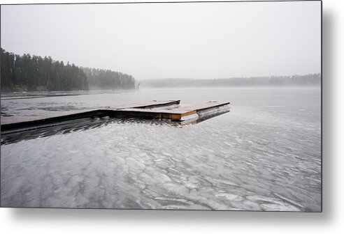 Ice Metal Print featuring the photograph Waiting for Spring by Mike Evangelist