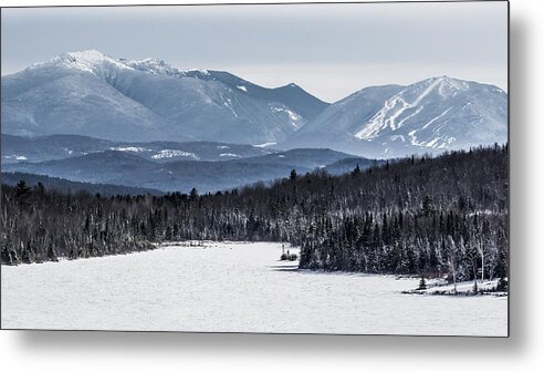 New Hampshire Metal Print featuring the photograph Winter Mountains by Tim Kirchoff