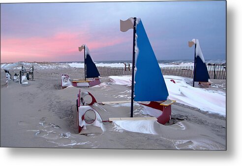 Winter Metal Print featuring the photograph Winter PlayLand by JoAnn Lense