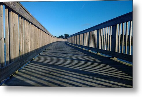 Wooden Metal Print featuring the photograph Wooden Bridge by We Have Youe Dream Home
