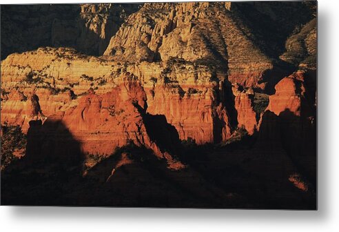 Beautiful Red Rocks At Sunset In Sedona Metal Print featuring the photograph Zen Moment in Sedona by Todd Sherlock