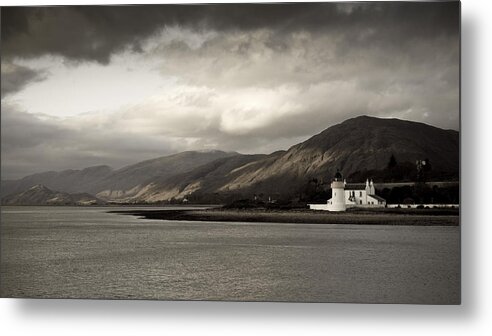 Argyll And Bute Metal Print featuring the photograph Corran lighthouse #1 by Gary Eason