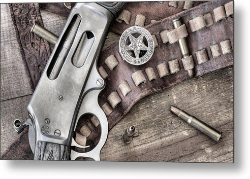 Texas Ranger Metal Print featuring the photograph Old School #1 by JC Findley