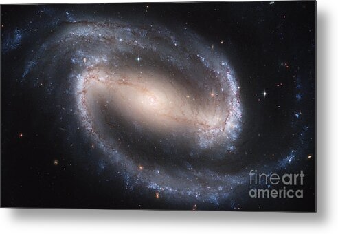 Space Metal Print featuring the photograph Barred Spiral Galaxy, Ngc 1300 by Nasa