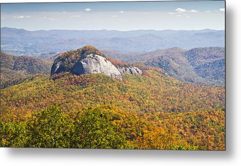 Autumn Metal Print featuring the photograph Looking Glass Rock Blue Ridge Parkway by Pierre Leclerc Photography