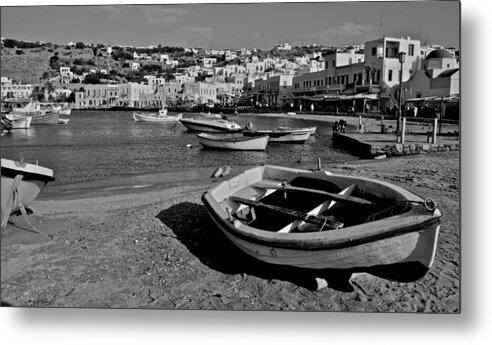 Mykonos Metal Print featuring the photograph Mykonos Boats by Eric Tressler