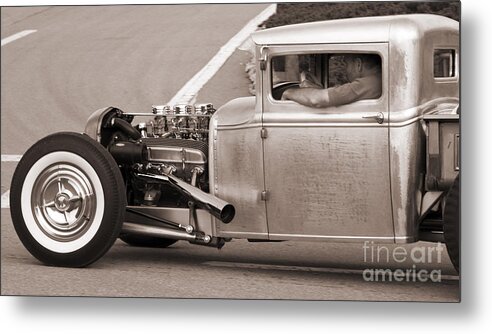 Transportation Metal Print featuring the photograph Old School Pick-up by Dennis Hedberg