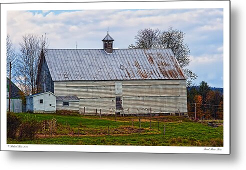 Agriculture Metal Print featuring the photograph Rural Maine Farm by Richard Bean