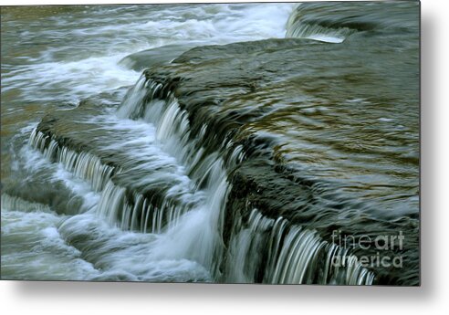 Sauble Falls Metal Print featuring the photograph Sauble Falls Closeup by Chris Hill