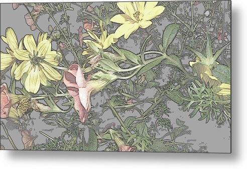 Abstract Photography Metal Print featuring the photograph Spring Blossoms In Abstract by Kim Galluzzo