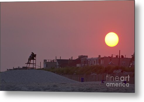 Sunset Metal Print featuring the photograph Sunset By The Sea by Scott Evers