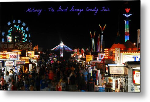 The Great Geauga County Fair Print Metal Print featuring the photograph The Great Geauga County Fair by Lila Fisher-Wenzel