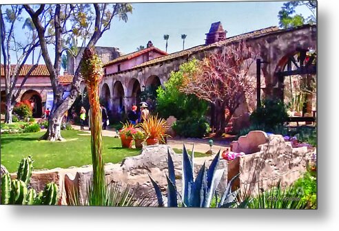 San Clemente Metal Print featuring the digital art The Mission by Kathy Tarochione