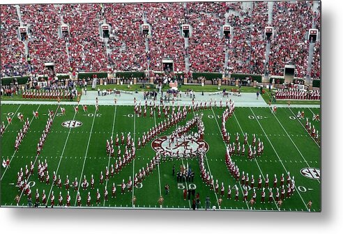 Gameday Metal Print featuring the photograph Bama Script A #1 by Kenny Glover