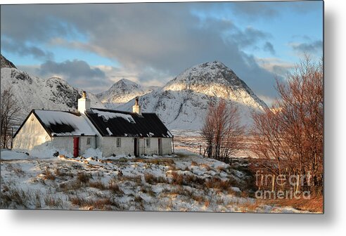 Blackrock Cottage Metal Print featuring the photograph Blackrock Cottage in Winter #1 by Maria Gaellman