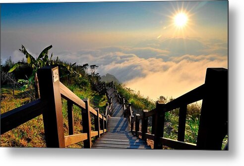 Boardwalk Metal Print featuring the photograph Boardwalk #1 by Jackie Russo