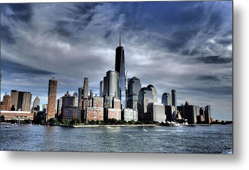 Dramatic Metal Print featuring the photograph Dramatic New York City #1 by Susan Jensen