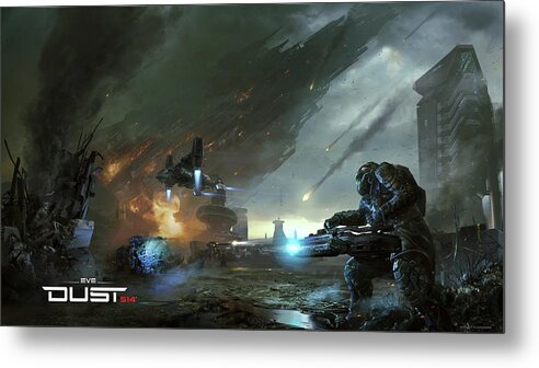 Dust 514 Metal Print featuring the digital art Dust 514 #1 by Super Lovely