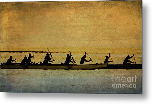 Ancient Traditions-canoe Paddling Metal Print featuring the photograph Like Ancient Warriors #1 by Scott Cameron