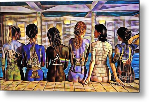 Pink Floyd Metal Print featuring the mixed media Pink Floyd Collection by Marvin Blaine