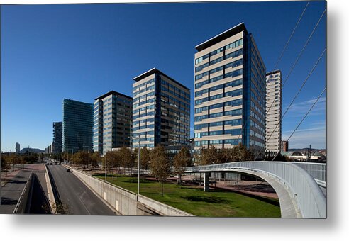 Photography Metal Print featuring the photograph Skyscrapers In A City, Illa De La Llum #1 by Panoramic Images