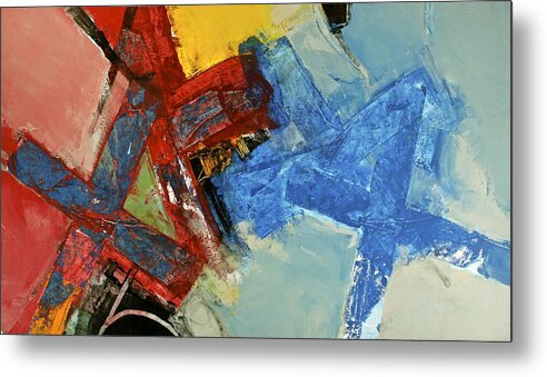 Abstract Paintings Metal Print featuring the painting 10 20 30 by Cliff Spohn