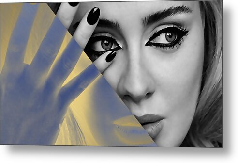 Adele Metal Print featuring the mixed media Adele Collection #3 by Marvin Blaine