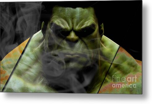 Avengers Metal Print featuring the mixed media The Incredible Hulk Collection #1 by Marvin Blaine