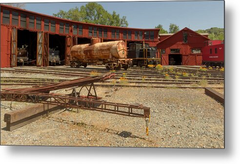 Jamestown Metal Print featuring the photograph 1897 Roundhouse by Susan Rissi Tregoning