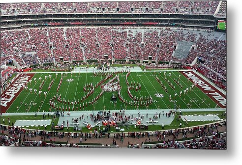 Gameday Metal Print featuring the photograph Bama A Panorama by Kenny Glover